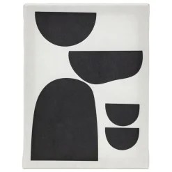 3S. x Home Lot de 5 toiles imprimées Cynthia et blanc Noir Clearance