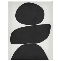 3S. x Home Lot de 5 toiles imprimées Cynthia et blanc Noir Clearance