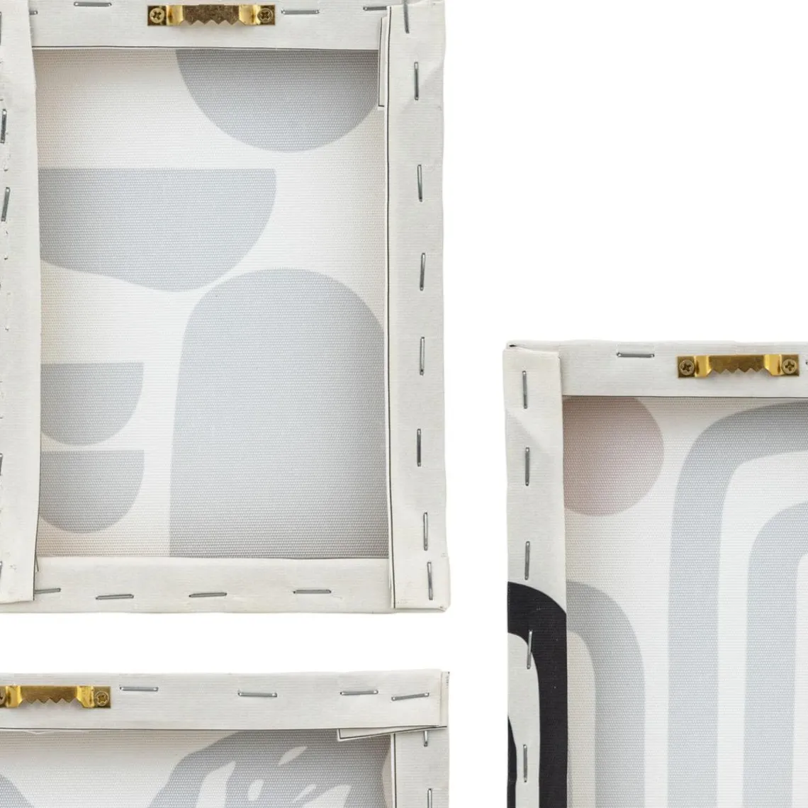 3S. x Home Lot de 5 toiles imprimées Cynthia et blanc Noir Clearance