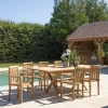 Macabane Lot n°154 Salon de jardin en teck 8/10 personnes FUN Hot