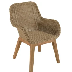 Macabane Lot n°6 Salon de jardin teck recyclé rotin synthétique 8/10 personnes KALLY Outlet