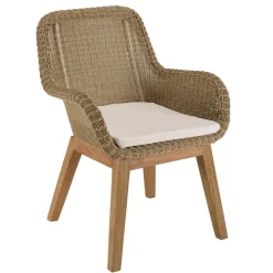 Macabane Lot n°6 Salon de jardin teck recyclé rotin synthétique 8/10 personnes KALLY Outlet