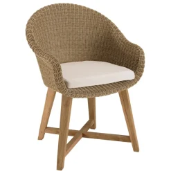 Macabane Lot n°8 Salon de jardin teck recyclé rotin synthétique 8/10 personnes KALLY Outlet