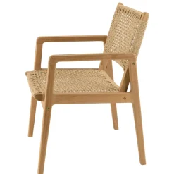 Macabane Lot n°5 Salon de jardin teck recyclé rotin synthétique 8 à 10 personnes VALERIA Online