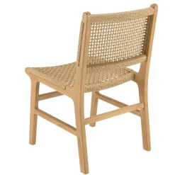 Macabane Lot n°18 Salon de jardin teck recyclé rotin synthétique 4 personnes VALERIA Best