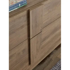 3S. x Home Lowboard 2 tiroirs1 porte en panneaux de particules New