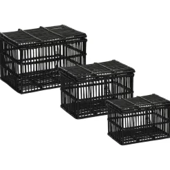 3S. x Home Malle en Rotin Noir LUM X3 Discount