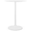 ALTEREGO Mange-debout ou table haute 'CARACAS' blanche Hot