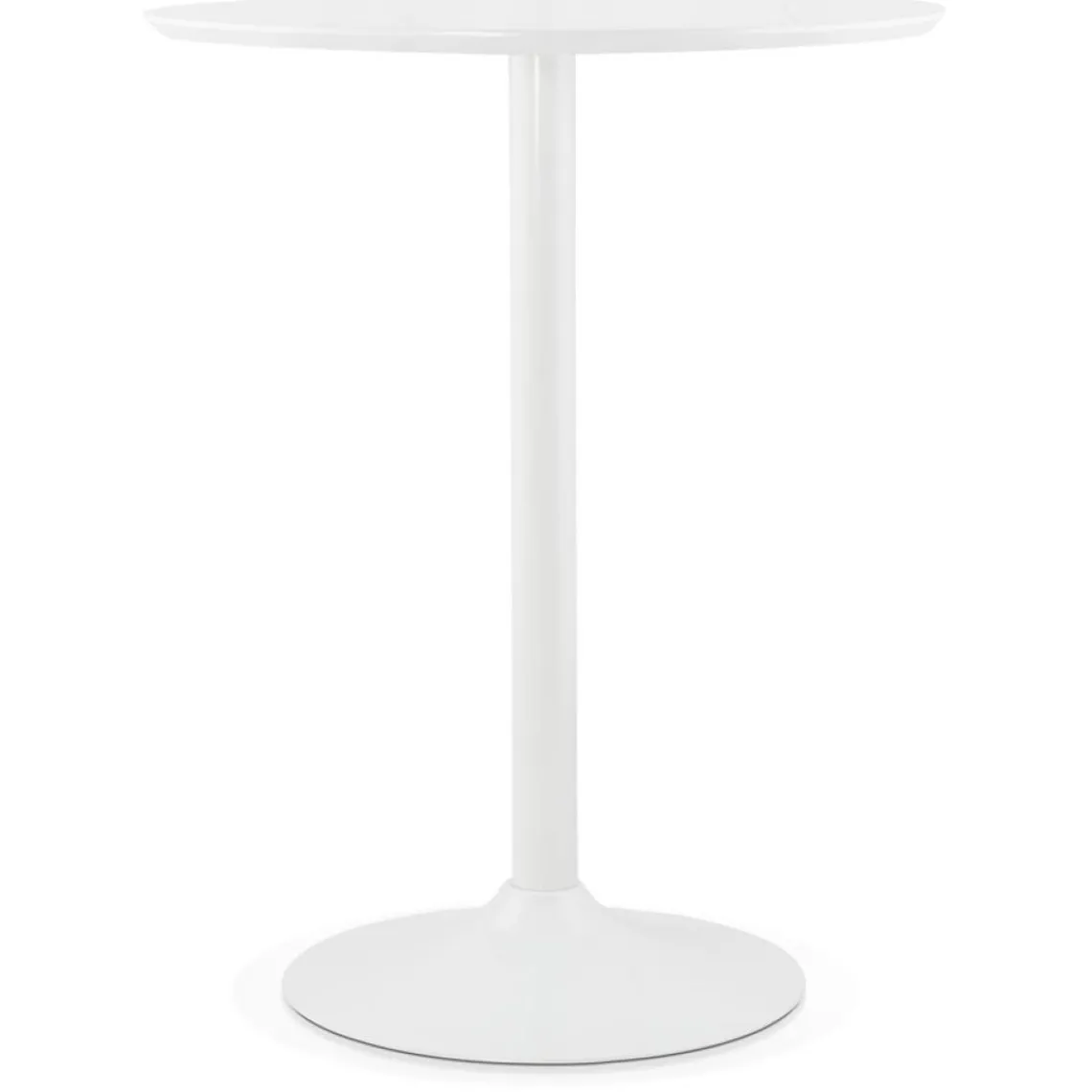 ALTEREGO Mange-debout ou table haute 'MADISON' blanche Hot