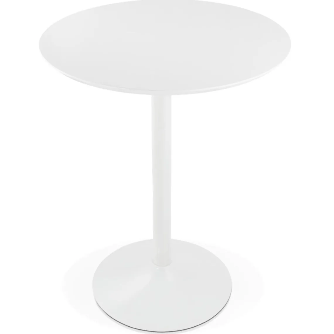 ALTEREGO Mange-debout ou table haute 'MADISON' blanche Hot