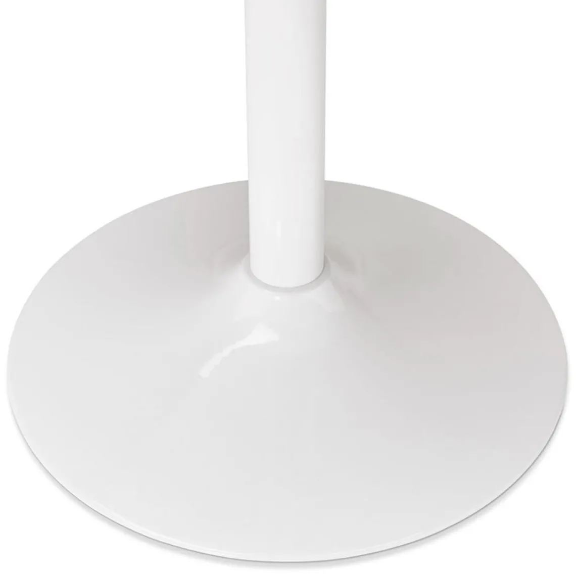 ALTEREGO Mange-debout ou table haute 'MADISON' blanche Hot