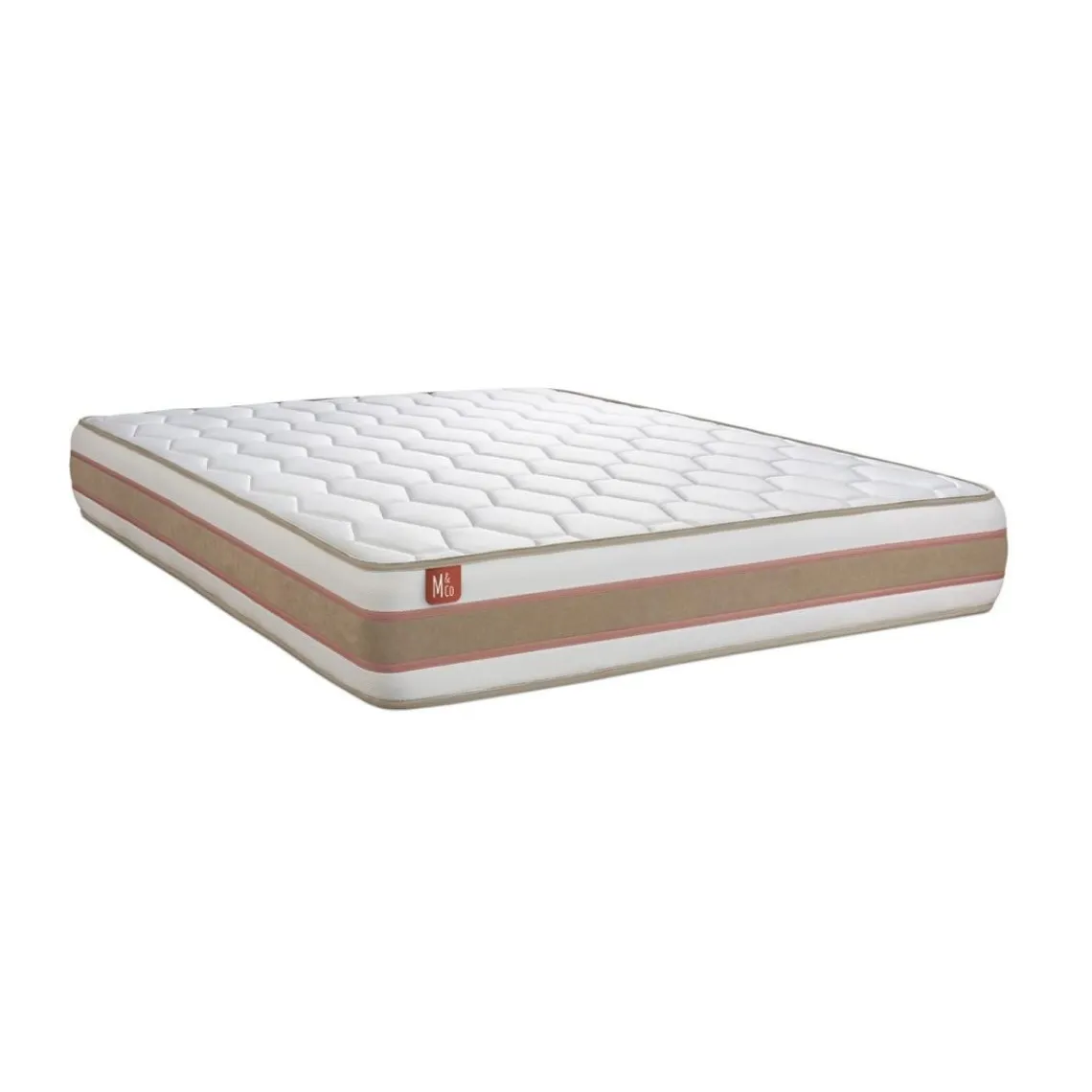 Marmottes & Co Matelas LE DÉLICAT Ressorts ensaches Memoire de forme 5 zones de confort