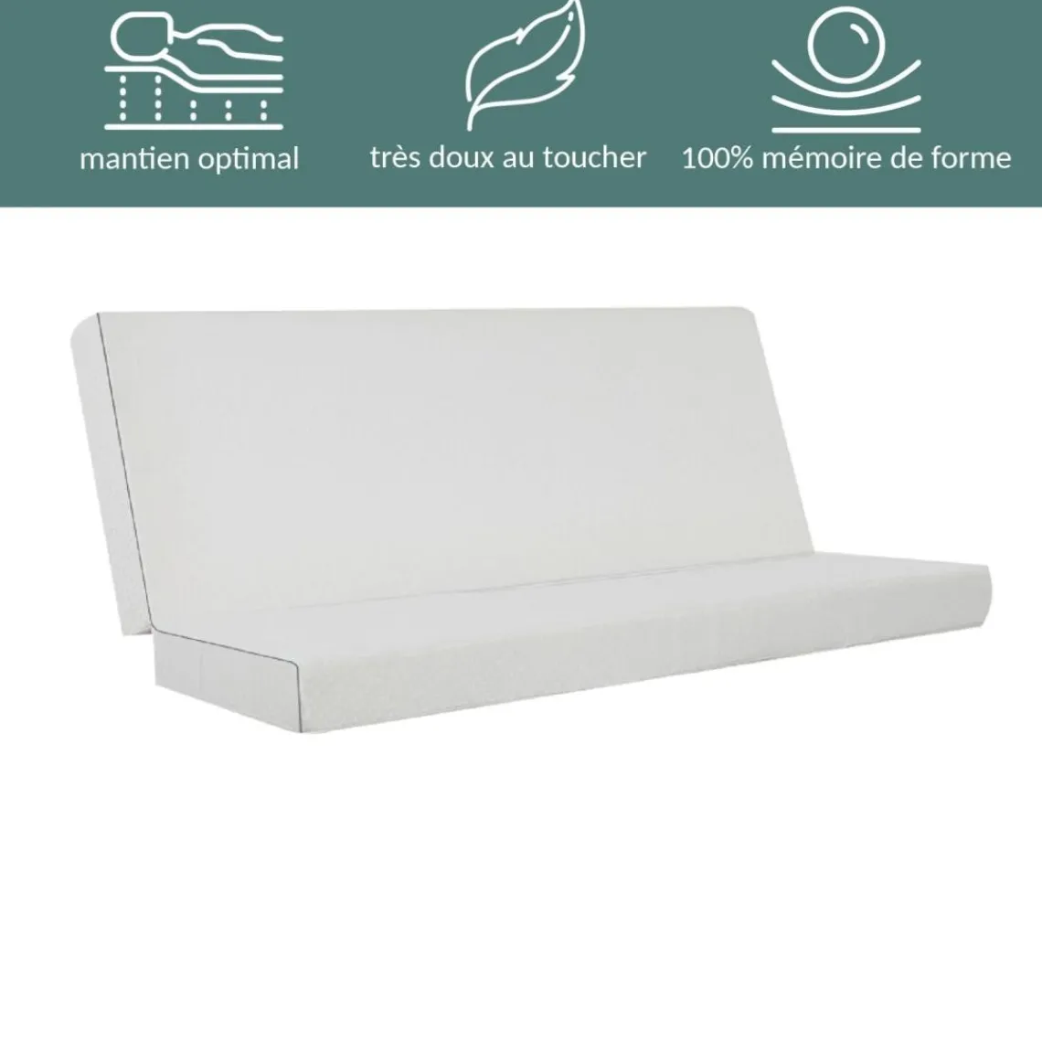 SAMPUR Matelas pour canape clic-clac en mousse Sale
