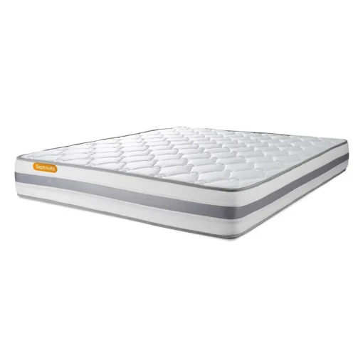 Septnuits Matelas sommier kit gris Memo Spring Ressorts ensaches MAXI épaisseur Outlet