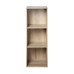 Calicosy Meuble à 3 cases en bois Beige Discount