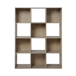Calicosy Meuble à 12 cases en bois Beige Sale