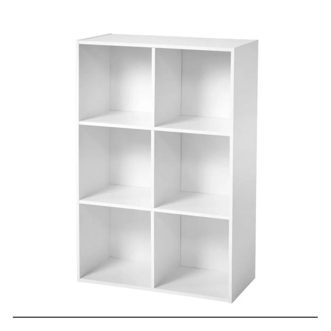 Calicosy Meuble à 6 cases en bois blanc Online