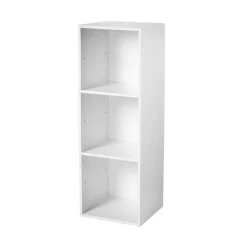 Calicosy Meuble à 3 cases en bois blanc Discount