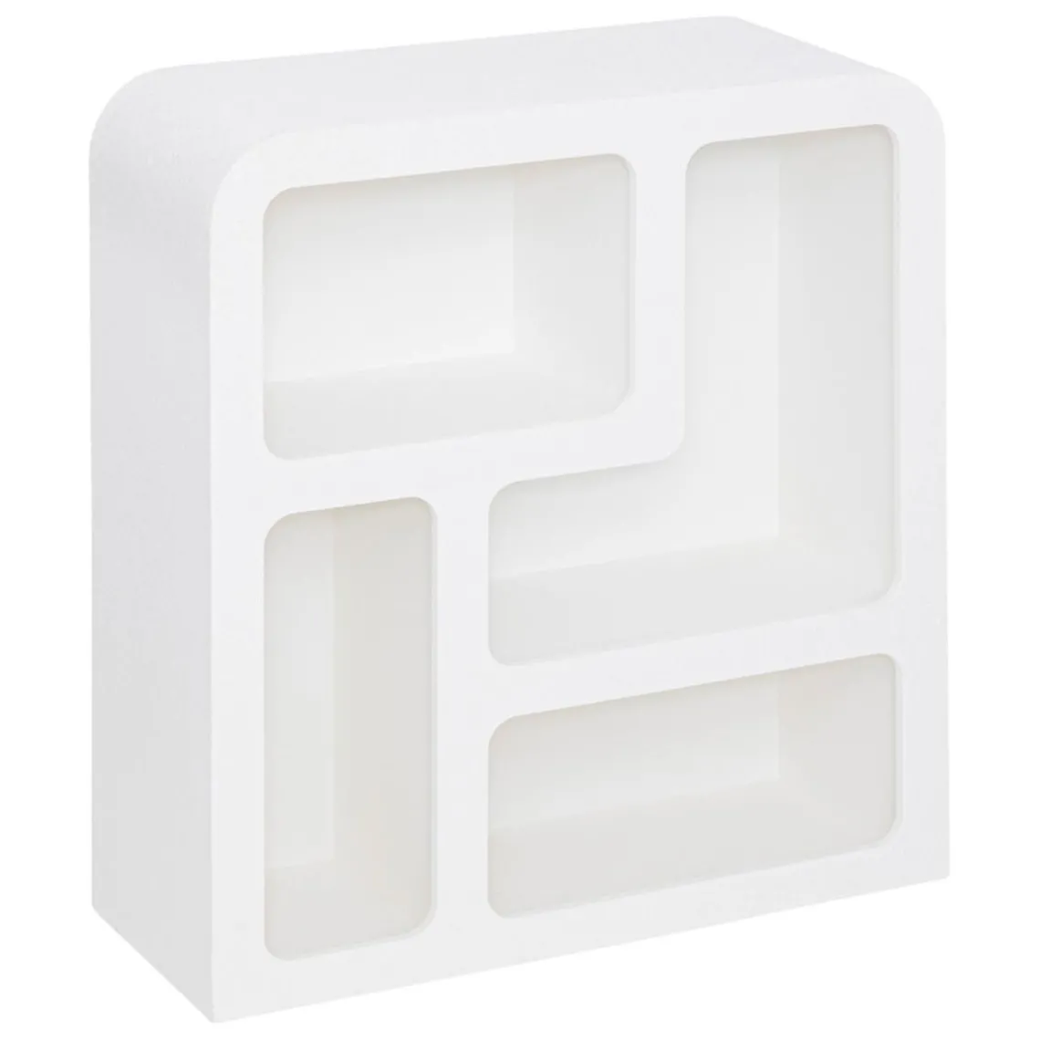 3S. x Home Meuble 4 niches Soleya Blanc Outlet