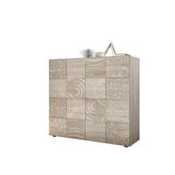 3S. x Home Meuble 2 portes MIRO décor chêne Outlet