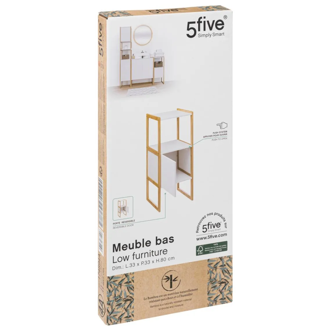 3S. x Home Meuble bas Blanc Sale