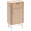 3S. x Home Meuble bas de salle de bain 1 porte Beige New