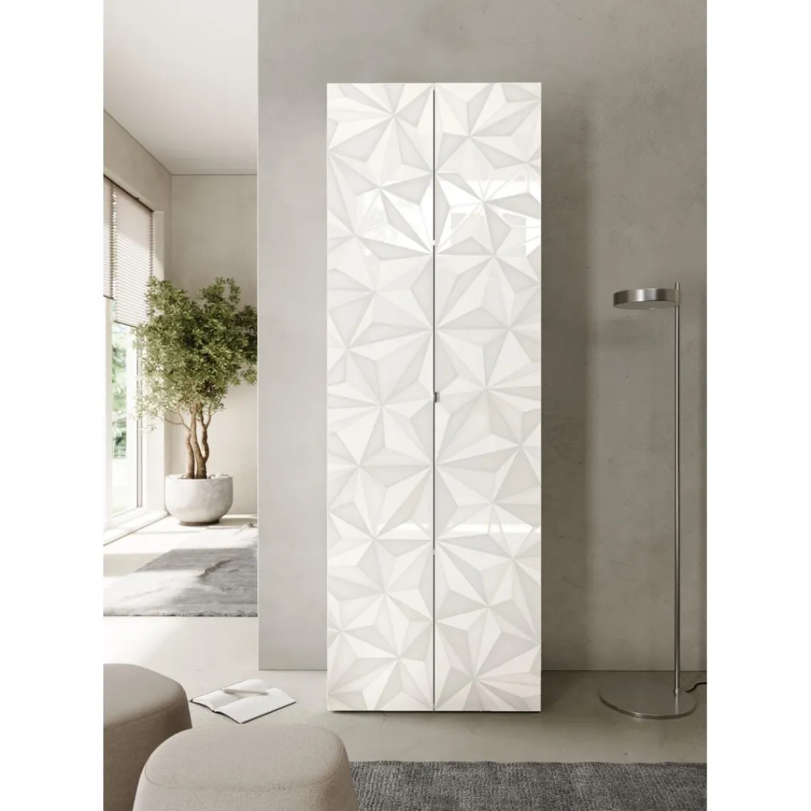 3S. x Home Meuble de rangement 2 portes 3 étagères Sale