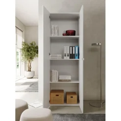 3S. x Home Meuble de rangement 2 portes 3 étagères Sale