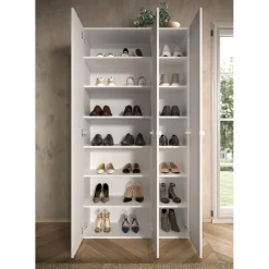 3S. x Home Meuble de rangement 3 portes 5 étagères reglable Online