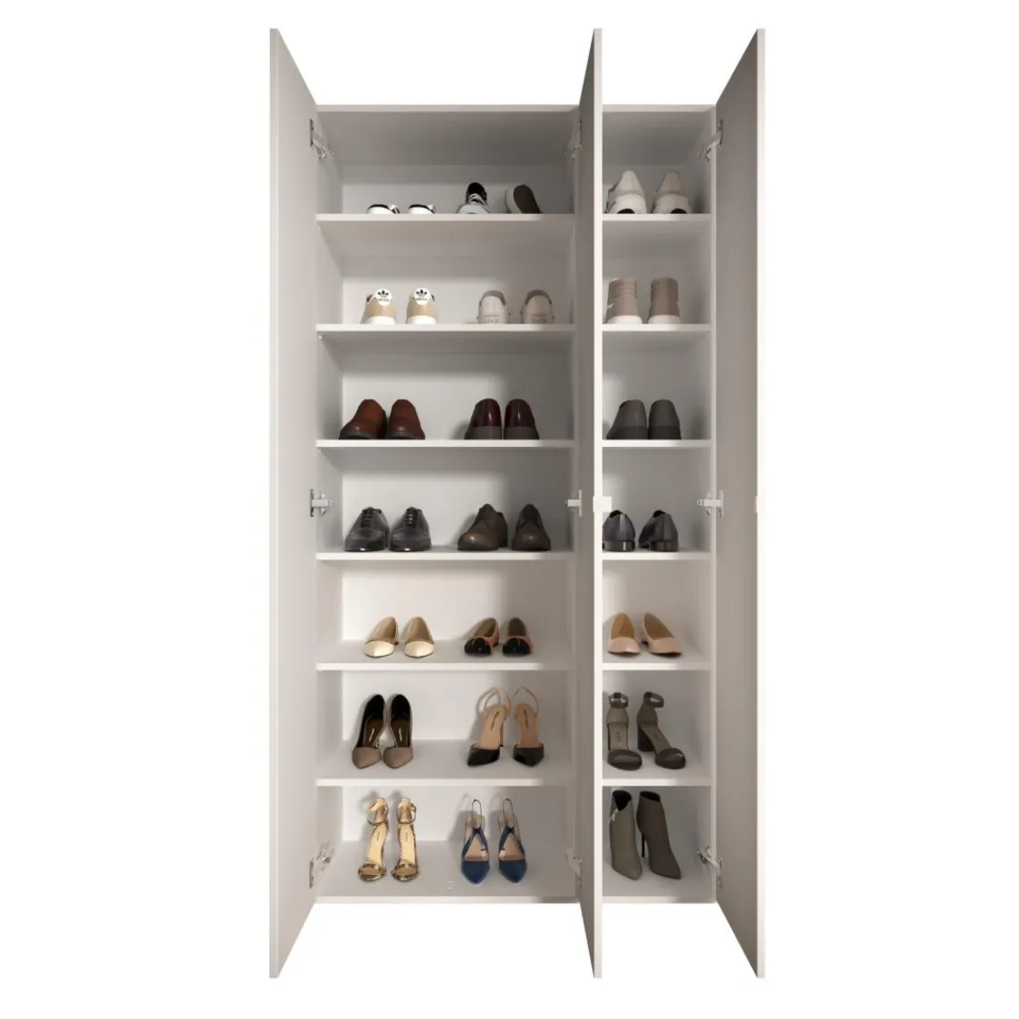 3S. x Home Meuble de rangement 3 portes 5 étagères reglable Online