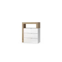 3S. x Home Meuble de rangement salle de bain Ancona 3 tiroirs L64xH78 cm