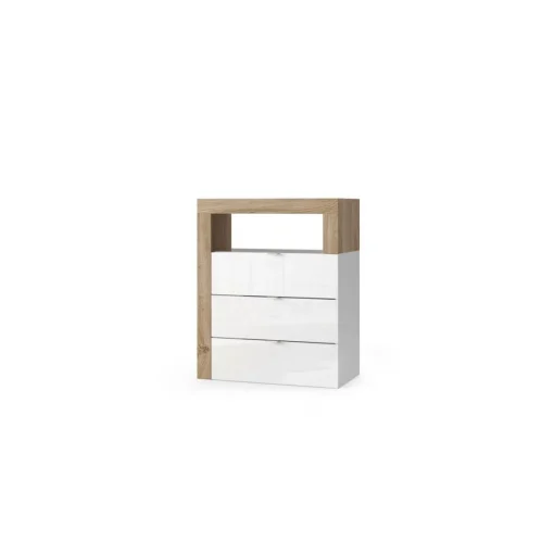 3S. x Home Meuble de rangement salle de bain Ancona 3 tiroirs L64xH78 cm