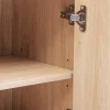 3S. x Home Meuble de salle de bain Abana 1 porte bois clair