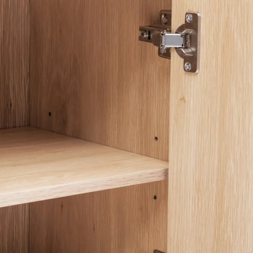 3S. x Home Meuble de salle de bain Abana 1 porte bois clair