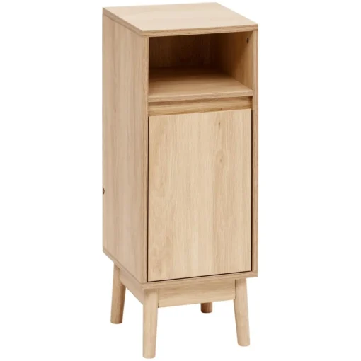 3S. x Home Meuble de salle de bain Abana 1 porte bois clair