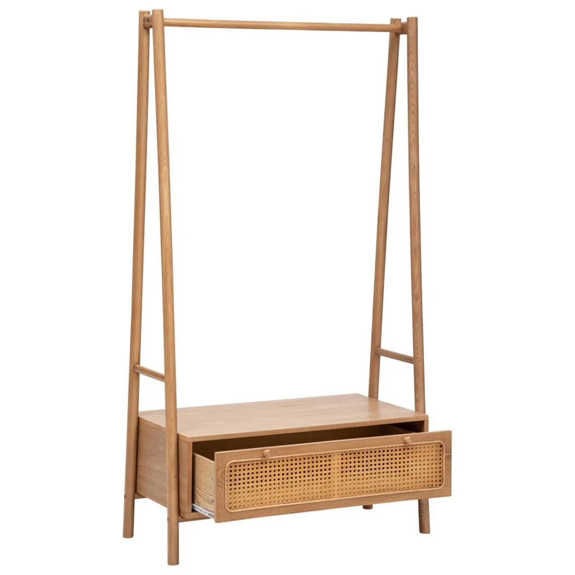 3S. x Home Meuble d'entrée un tiroir en placage frêne et métal Discount