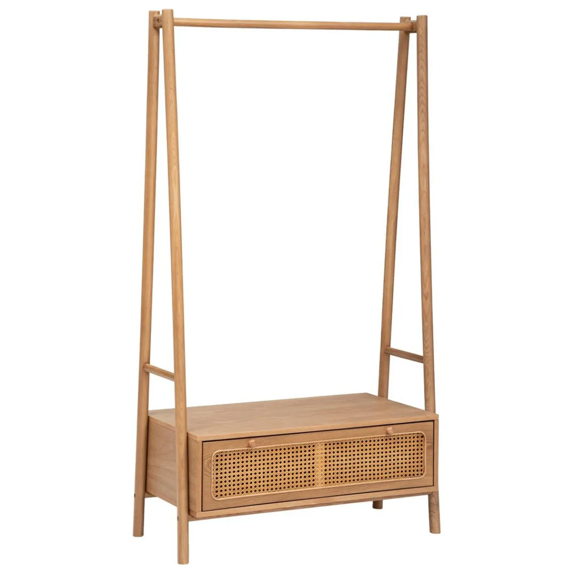 3S. x Home Meuble d'entrée un tiroir en placage frêne et métal Discount