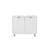 3S. x Home Meuble sous vasque avec deux portes ZAMORA 4 blanc Outlet