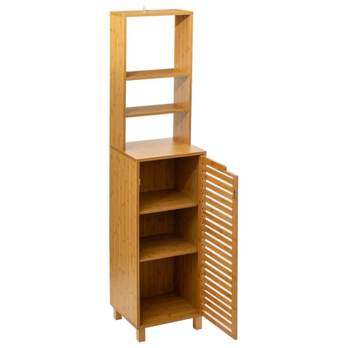 3S. x Home Meuble étagère 1 porte en bambou Outlet