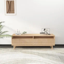 Zago Meuble télé 150cm Beige Discount