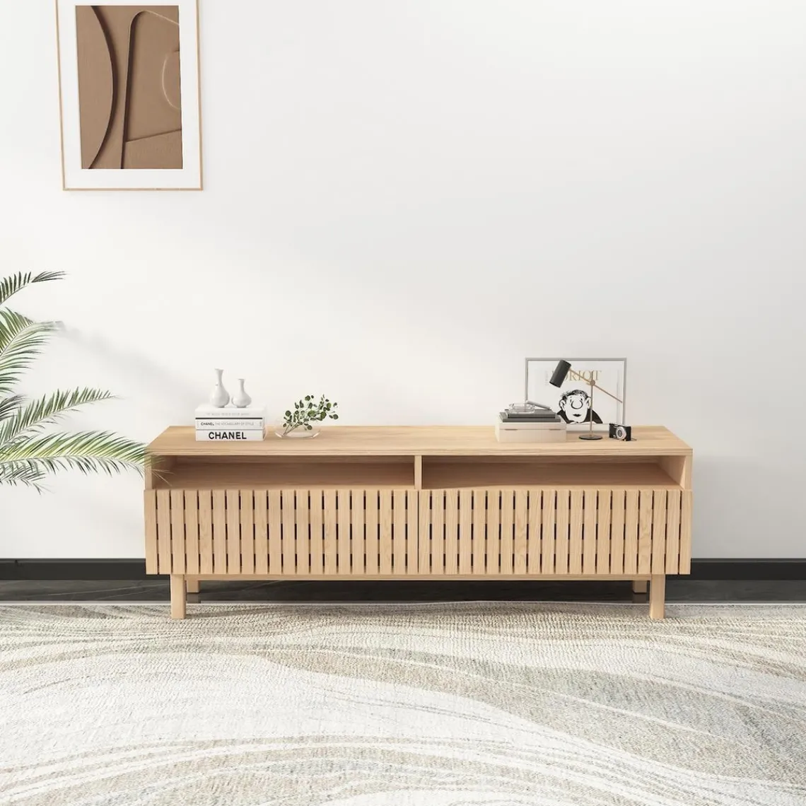 Zago Meuble télé 150cm Beige Discount