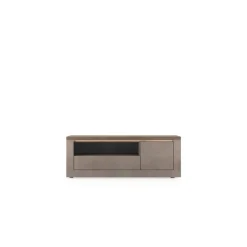 3S. x Home Meuble tv 1 porte et 1 tiroir et niche ISCHIA avec éclairage LED intégré Online