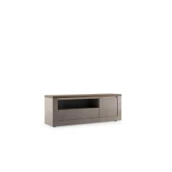 3S. x Home Meuble tv 1 porte et 1 tiroir et niche ISCHIA avec éclairage LED intégré Online