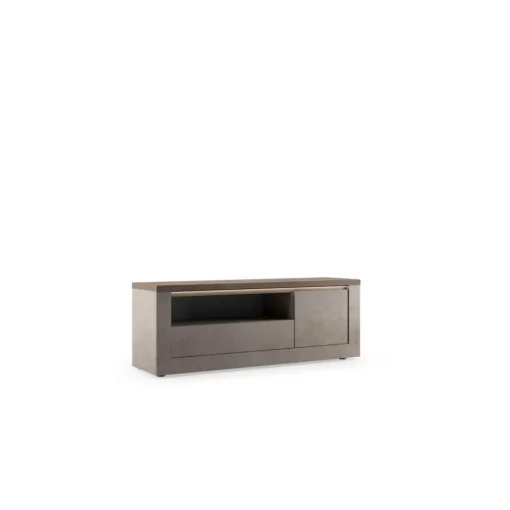 3S. x Home Meuble tv 1 porte et 1 tiroir et niche ISCHIA avec éclairage LED intégré Online