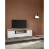 3S. x Home Meuble TV 2 portes et 1 tiroir chene cadiz New