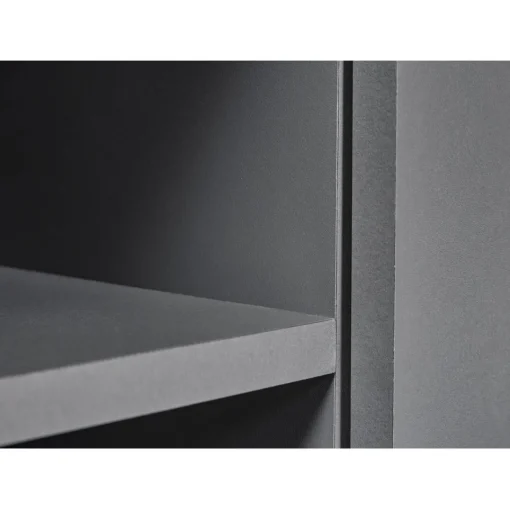 3S. x Home Meuble TV 2 Portes Gris Graphite ELENZIO Clearance