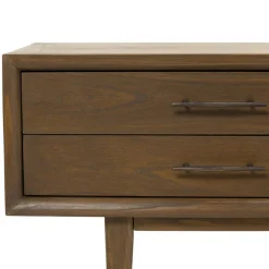 Macabane Meuble TV avec 2 tiroirs et 2 niches en mindi Discount