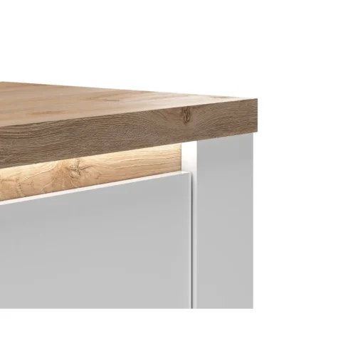 3S. x Home Meuble TV Blanc SAVONA Discount