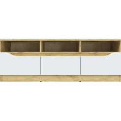 3S. x Home Meuble TV 130cm Chêne Et Blanc Online