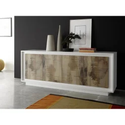 3S. x Home Meuble TV deux portes une niche New
